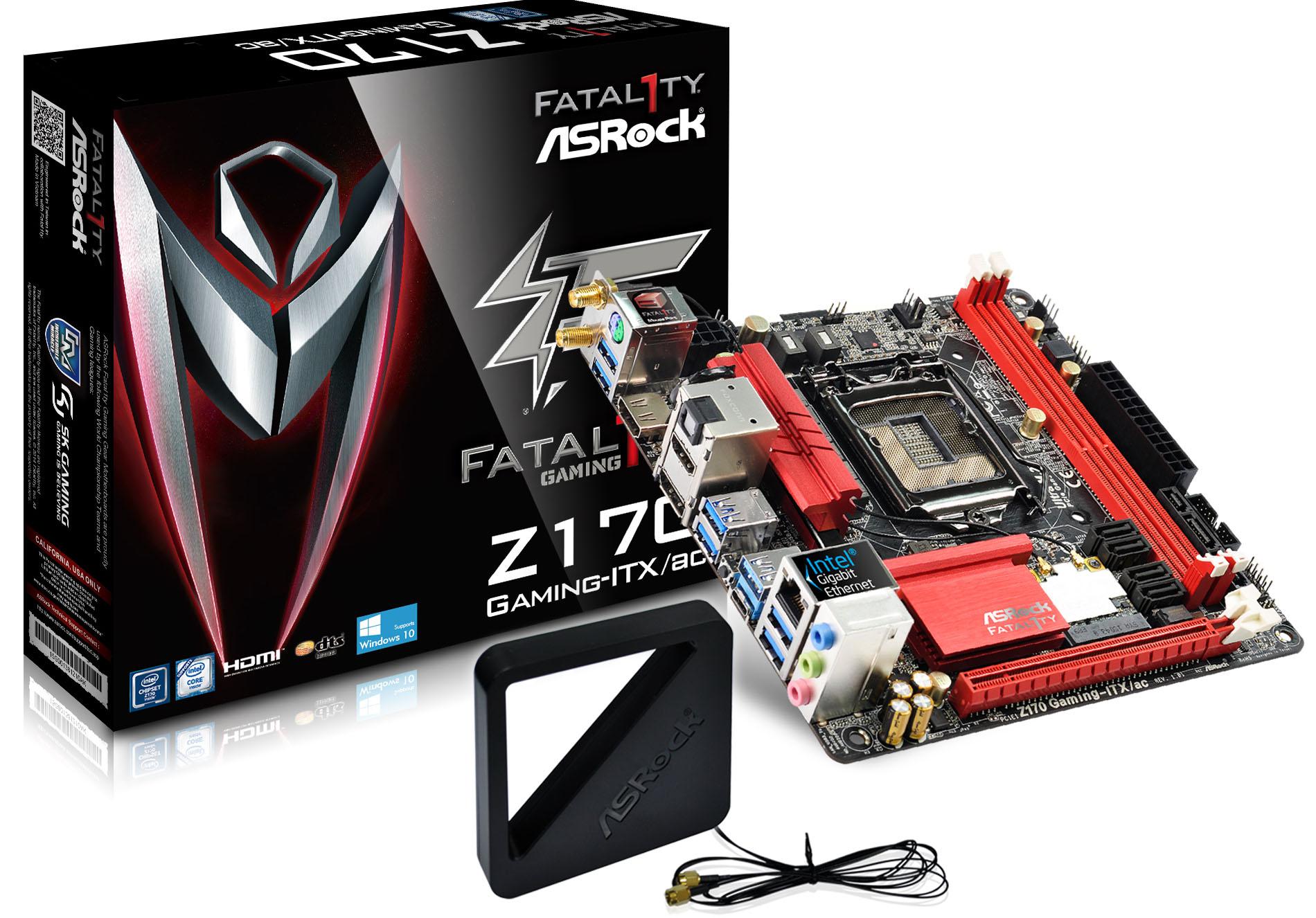 ASRock Z170 Gaming-ITX/ac, singura placa de baza mini-ITX ce poate reda continut video 4K la 60Hz