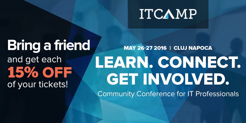 ITCamp 2016 – Conferință de comunitate pentru profesioniștii IT