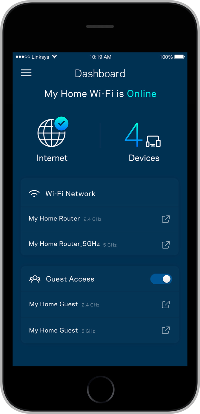 LINKSYS actualizează aplicaţia  pentru smartphone LINKSYS SMART WI-FI