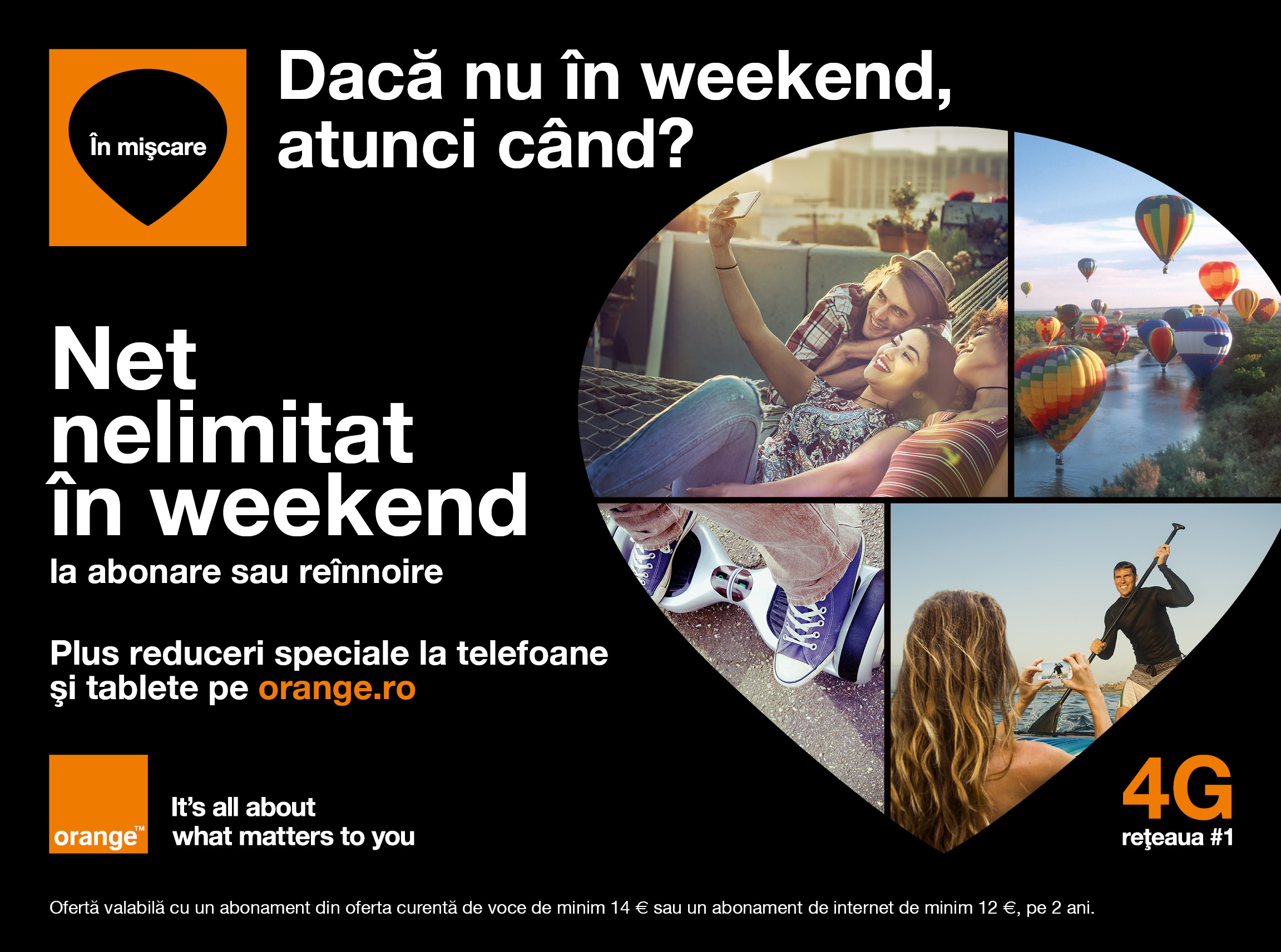 Oferta de toamnă de la Orange vine cu net nelimitat în weekend