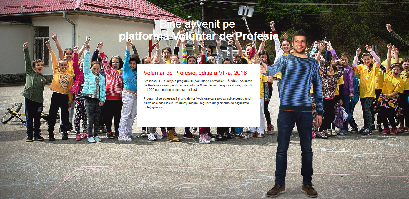 Șase specialiști pot deveni „voluntari de profesie” cu venituri asigurate de Fundația Vodafone România