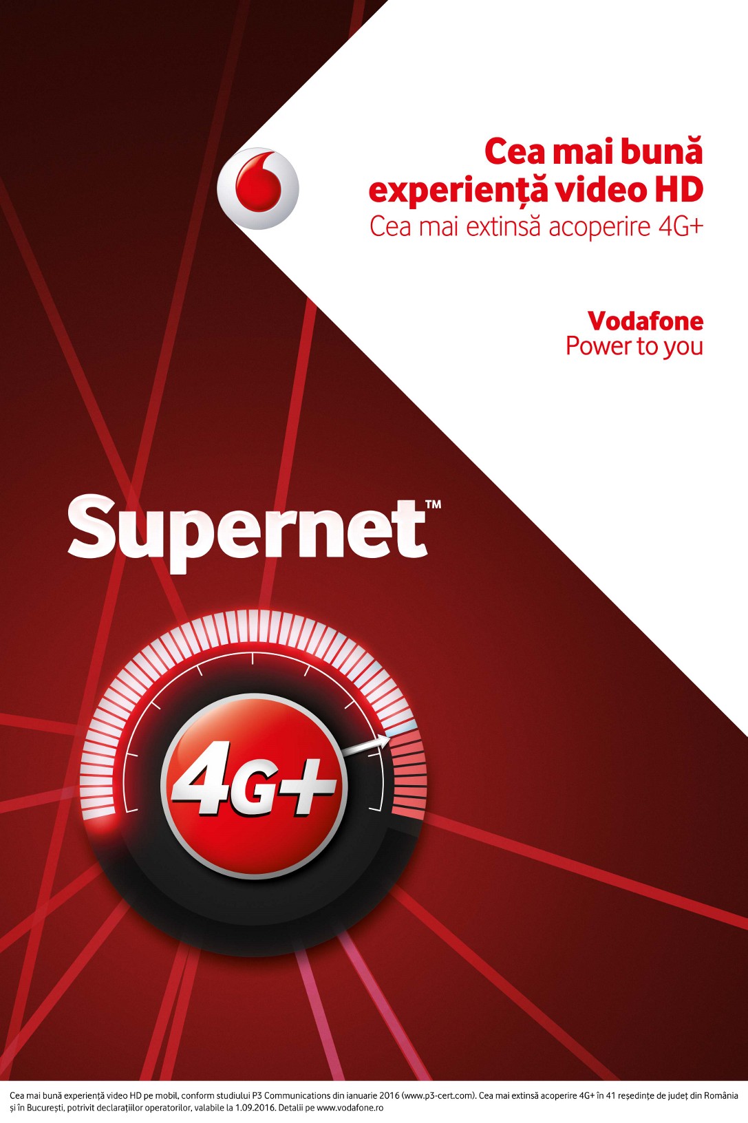 Vodafone România lansează Supernet™4G+