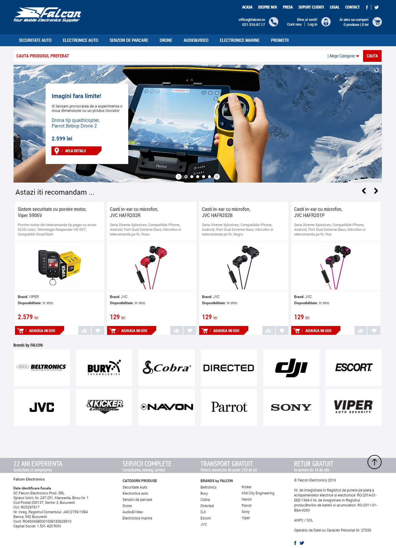 Falcon Electronics are o noua platforma online