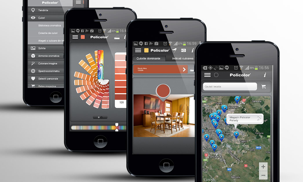 Mobile App Policolor, varianta 2.0 a aplicației care te ajută să fii designer pentru locuința ta