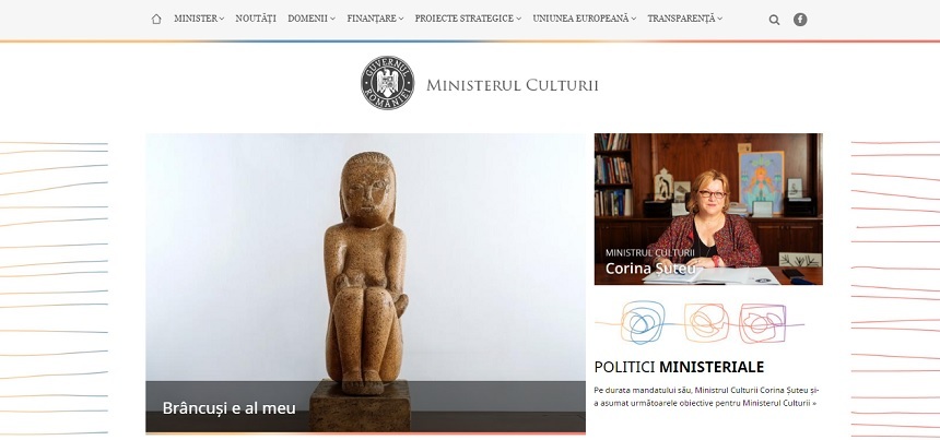 Site-ul Ministerului Culturii