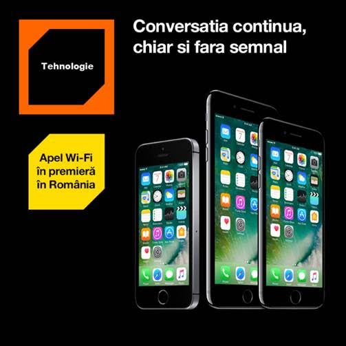 Serviciul apel Wi-Fi de la Orange, acum disponibil și pentru iPhone