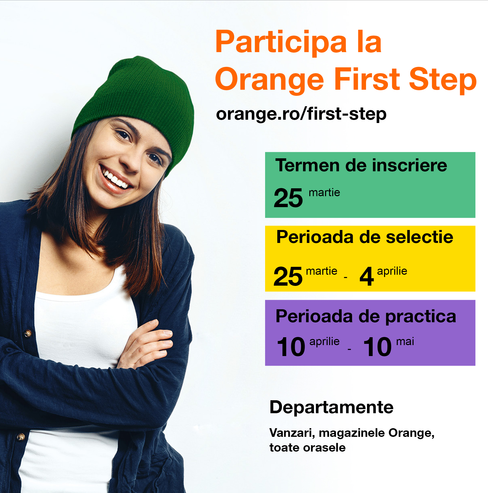 O nouă ediție națională a programului de practică Orange First Step