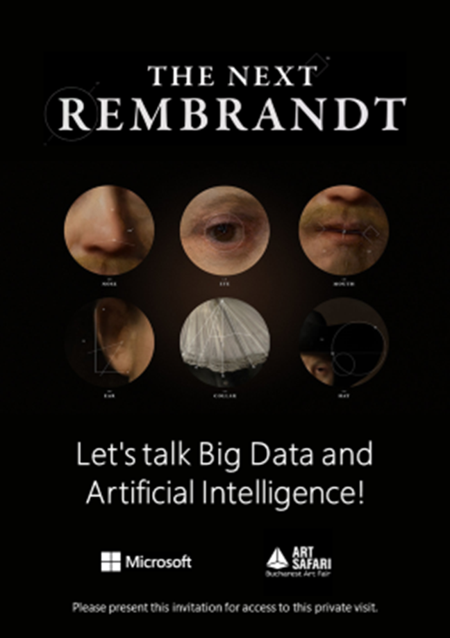 Proiectul de arta si tehnologie „The Next Rembrandt” in cadrul Art Safari