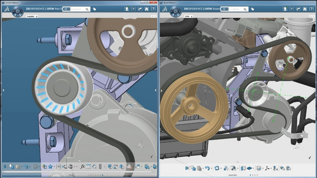 Comparație între CATIA V5 – configurația MD2 și platforma 3DEXPERIENCE® – configurația MDHX