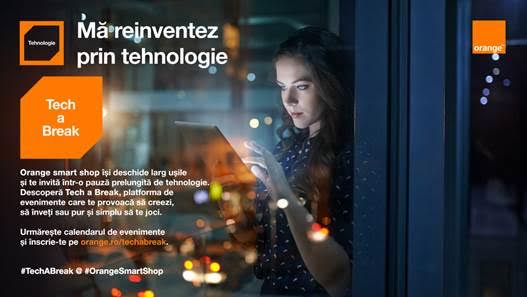 Platforma Tech a Break – Pauza de tehnologie din Orange smart shop