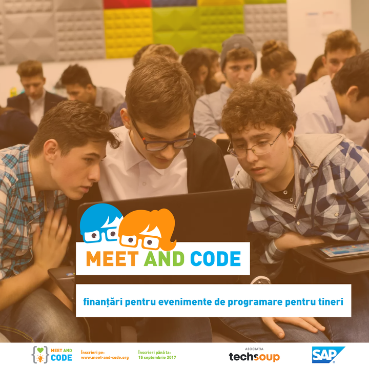 Europe Code Week 2017: Inițiativa Meet and Code pentru ONG-uri de educație