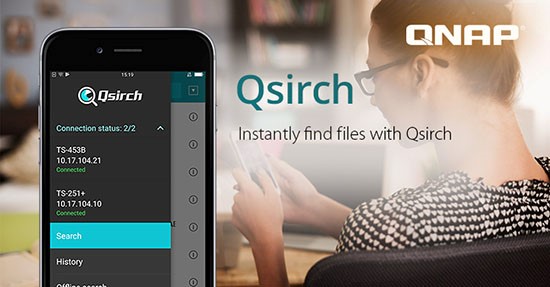 Găsește imediat fișierele pe NAS, utilizând aplicația mobilă gratuită Qsirch