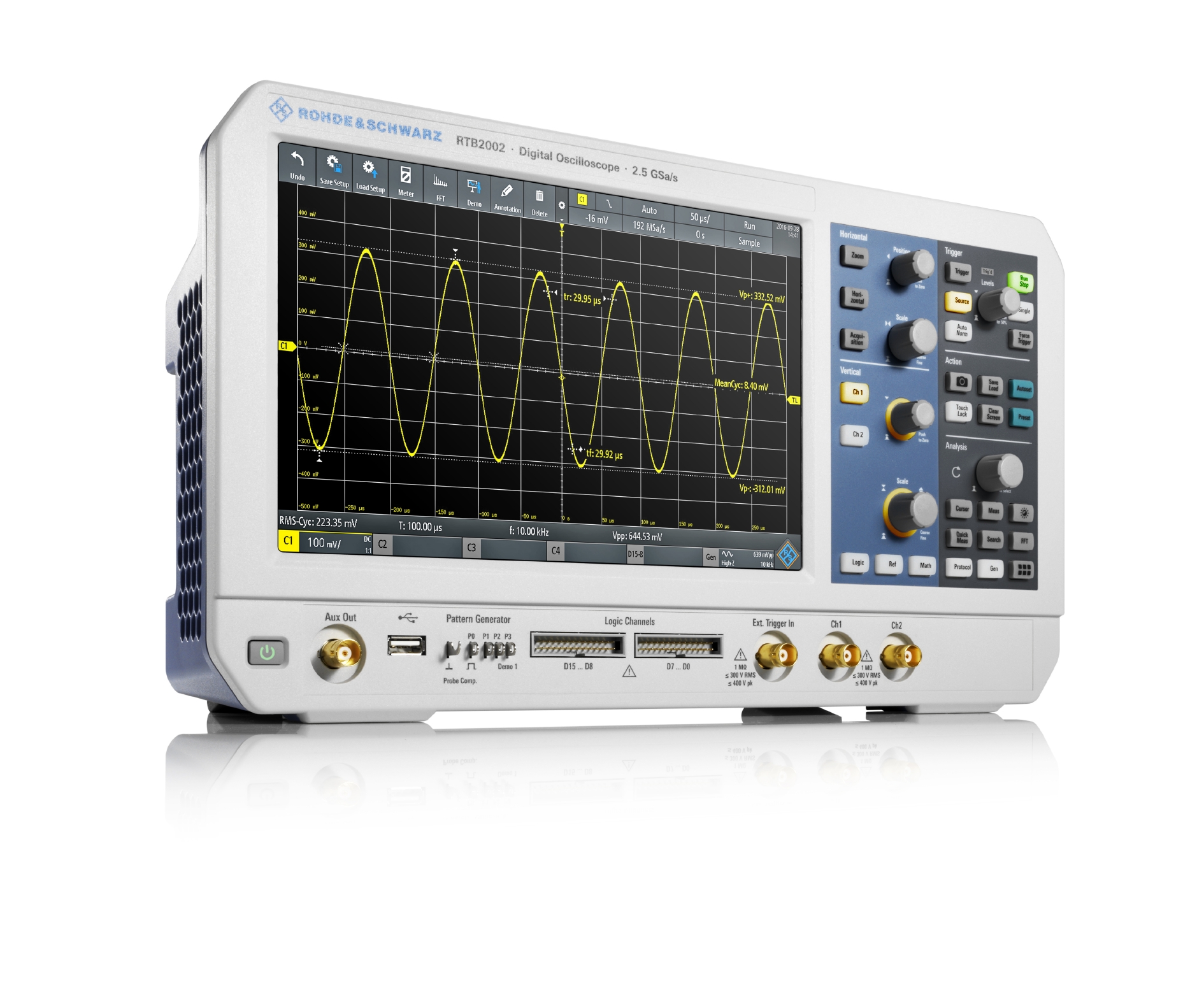 Rohde & Schwarz introduce primul osciloscop tip entry-level din industrie cu touchscreen și rezoluție de 10-biți pe verticală