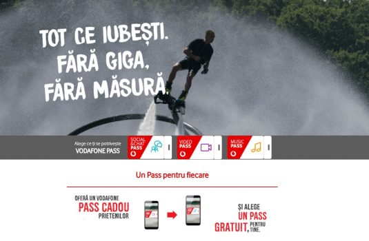 Vodafone Pass ofera acces la aplicatiile de social media, video si muzica fara a consuma traficul din abonament