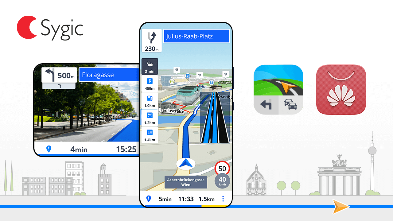 Sygic este principala aplicație de navigație din nou lansatul Huawei AppStore
