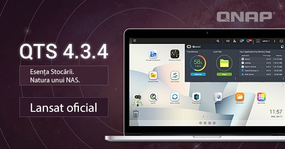 QNAP a lansat QTS 4.3.4, o actualizare ce îmbunătățește performanțele NAS-urilor și protecția prin snapshot-uri