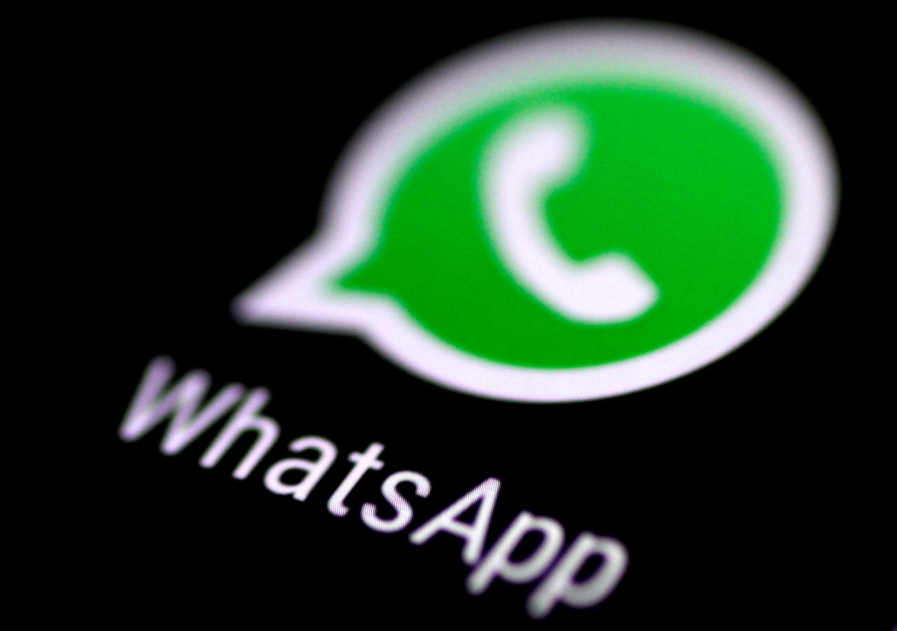 FILE PHOTO: The WhatsApp messaging application is seen on a phone screen