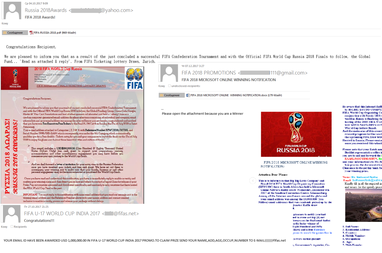 FIFA 2018 și Bitcoin, cele mai populare subiecte de spam și phishing