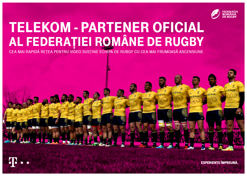 Telekom Romania este partener oficial al Echipei Nationale de Rugby a Romaniei