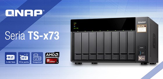 Serverele QNAP TS-x73 cu procesoare AMD Quad-core din seria R