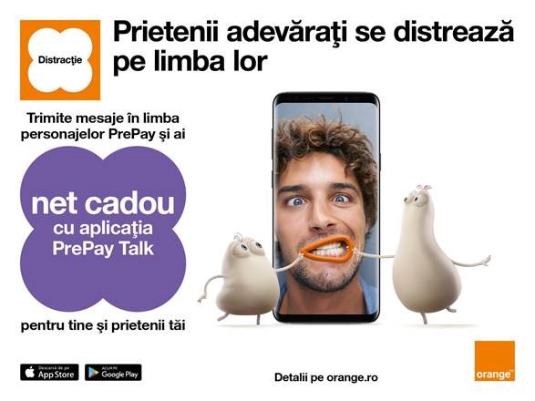 Internet cadou şi distracţie cu prietenii, cu noua aplicaţie PrePay Talk de la Orange