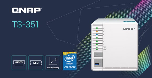 QNAP consolidează linia de servere NAS cu 3 sertare prin lansarea modelului TS-351