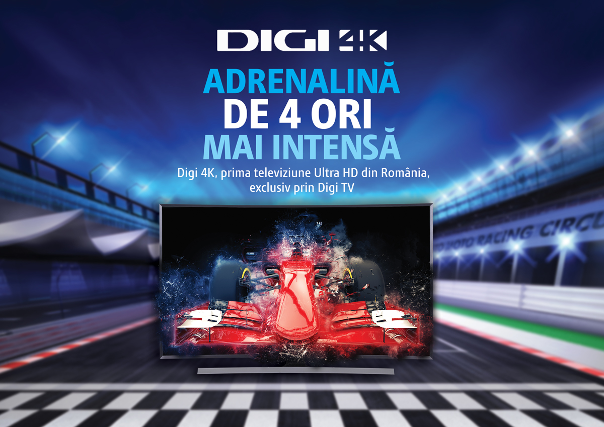 Digi 4K, prima televiziune 4K din România