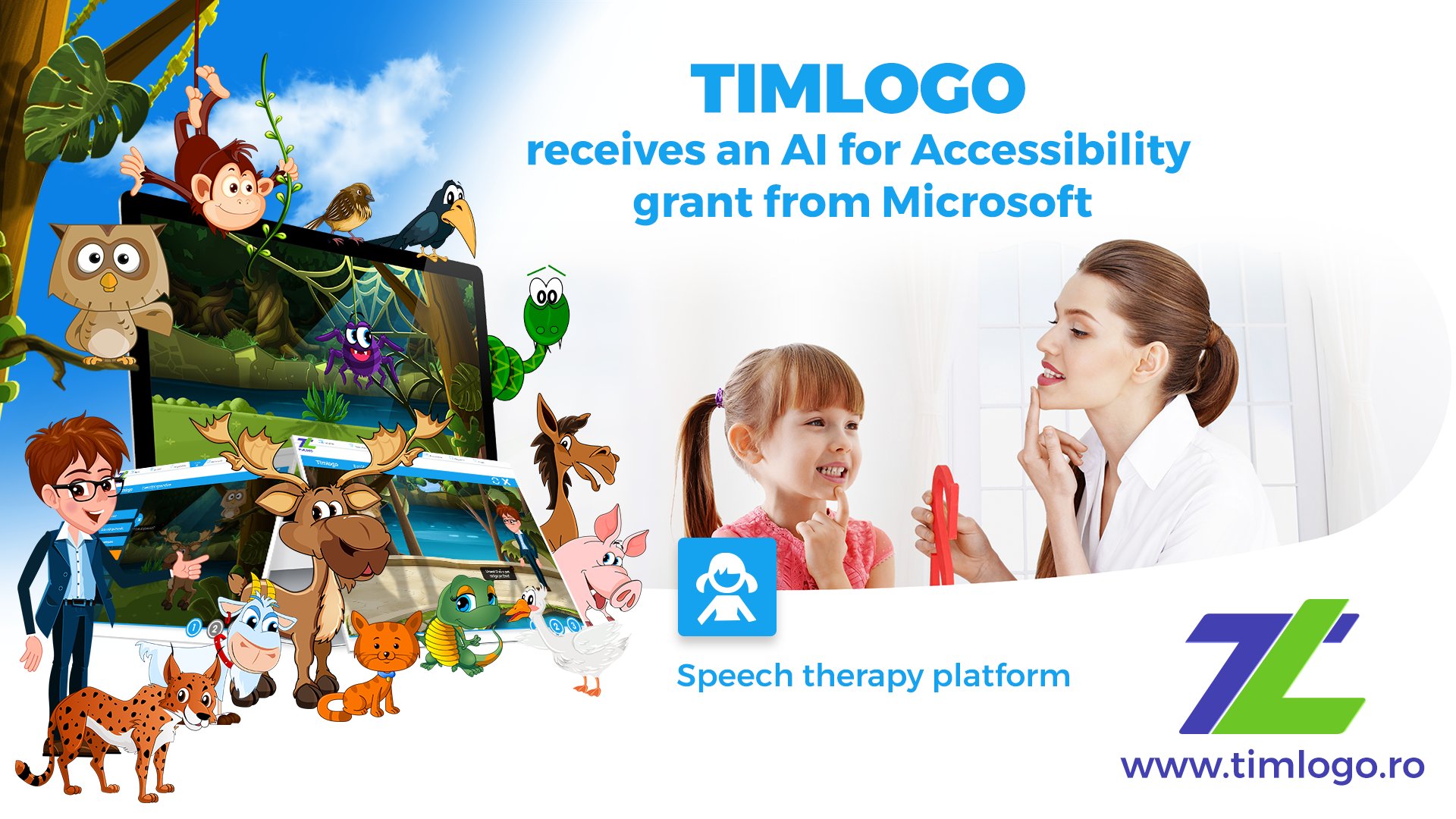 TIMLOGO.ro primește grantul AI for Accessibility de la Microsoft