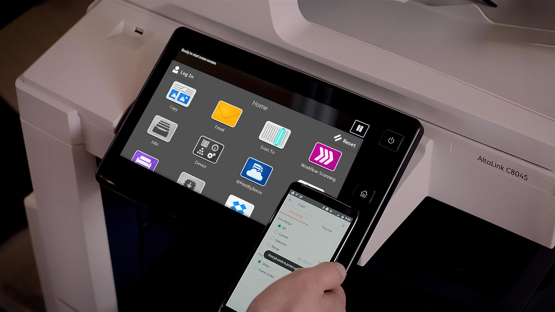 With a new tablet-like user experience, Xerox AltaLink Multifunction Printers make completing daily tasks faster and easier with a customizable home screen.