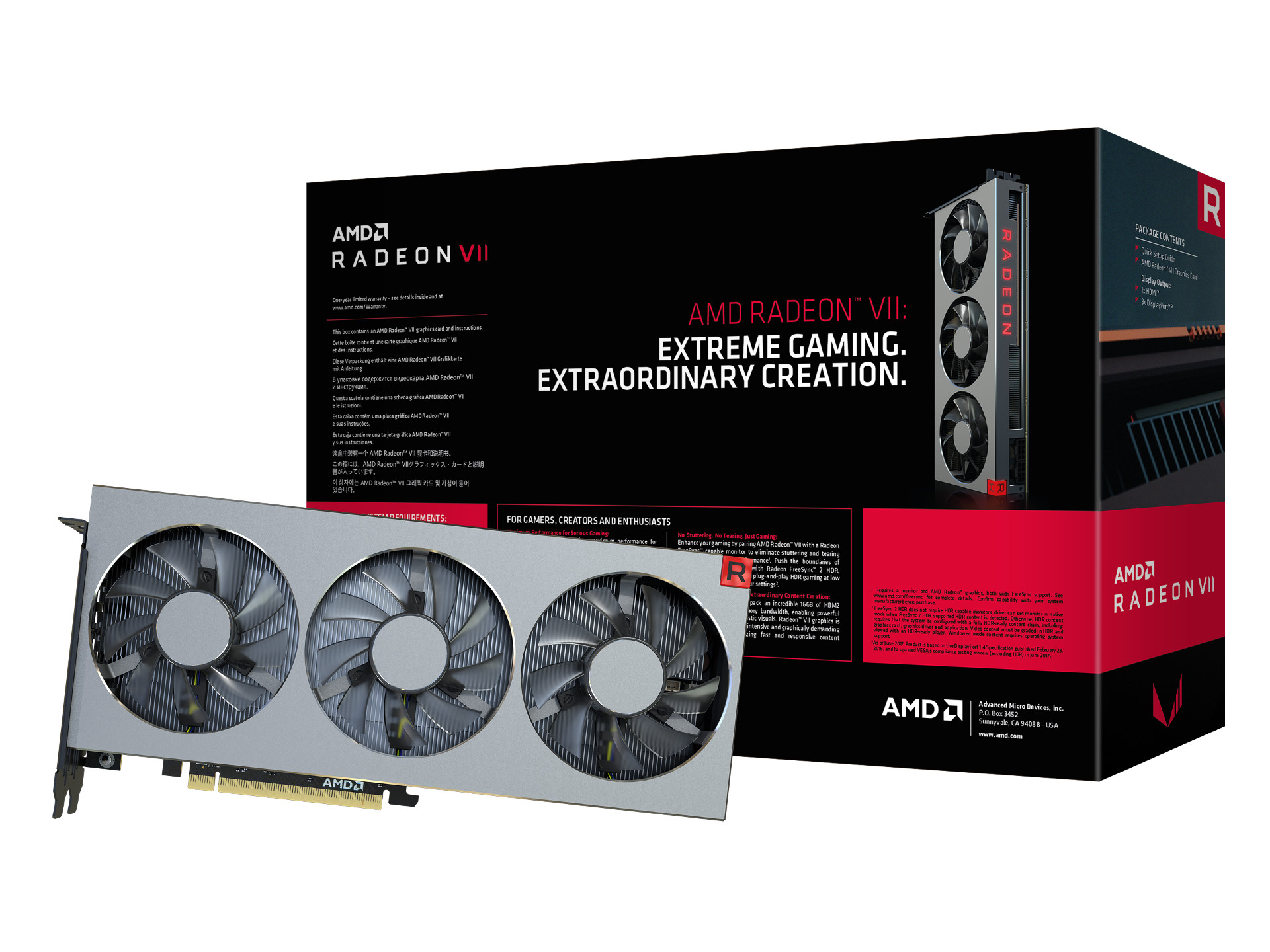 AMD Radeon VII: prima placă video pe 7 nm acum disponibilă