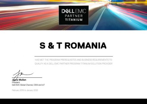 S&T Romania a devenit DELL EMC Titanium Partner