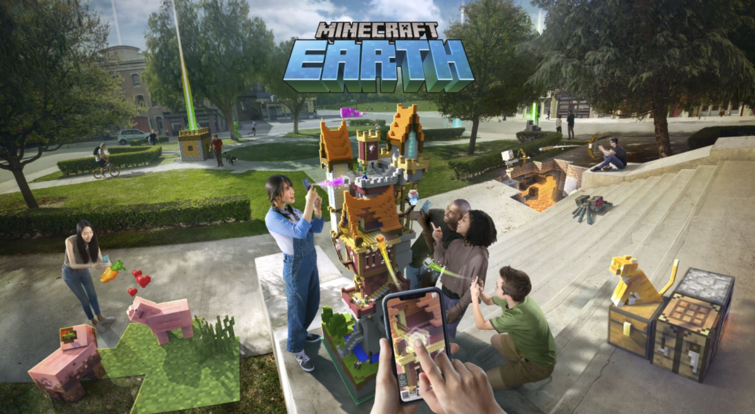 Minecraft Earth, noul joc pe mobil de AR