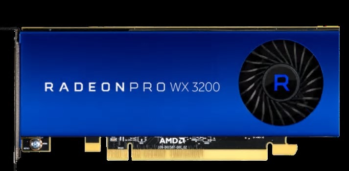 AMD Radeon Pro WX 3200, o placă video puternică, de dimensiuni reduse, destinată profesioniștilor