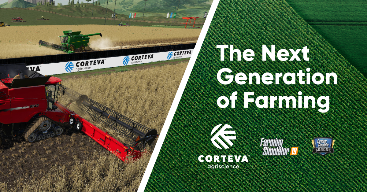Corteva Agriscience, sponsor principal al competiției de gaming Farming Simulator League