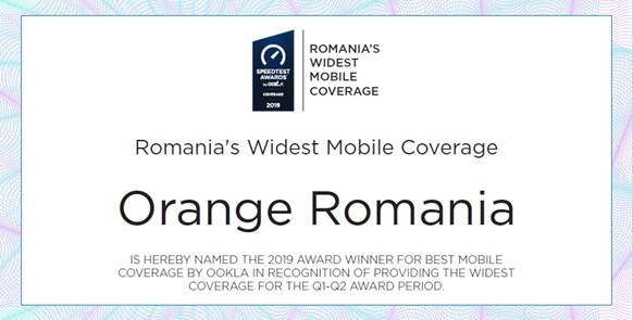 Orange România, reţeaua mobilă cu cea mai extinsă acoperire din țară