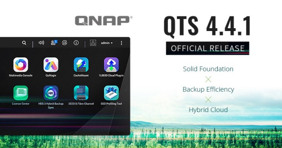 Sistemul QNAP QTS 4.4.1 pentru NAS-uri, cu suport pentru Hybrid Cloud Storage și conectivitatea prin fibră optică