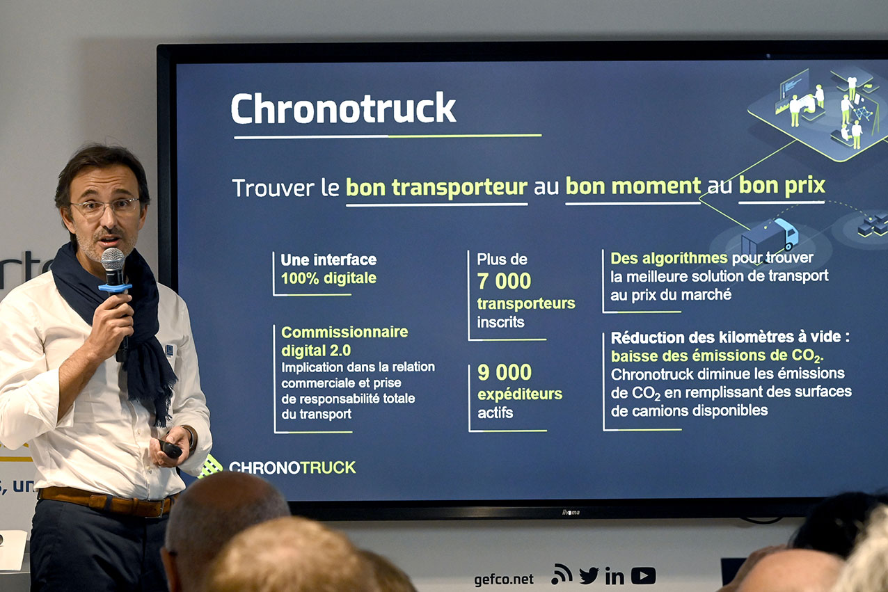 PARIS - RUE DU MAIL - 23/10/2019 CONFERENCE DE PRESSE GEFCO STARTEGIE DE DIGITALISATION GEFCO CHRONOTRUCK - MOVEECAR RODOLPHE ALLARD PHOTO ©BRUNO DES GAYETS BRUNO DES GAYETS 21 RUE MAUBLANC 75015 PARIS Tél. : 33 (0)9 50 38 16 49 Mobile : 33 (0)6 62 65 24 00 bdg@nikoja.com www.nikoja.com