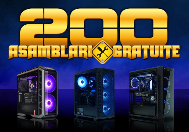 PC Garage oferă cadou 200 asamblări Standard și Gold
