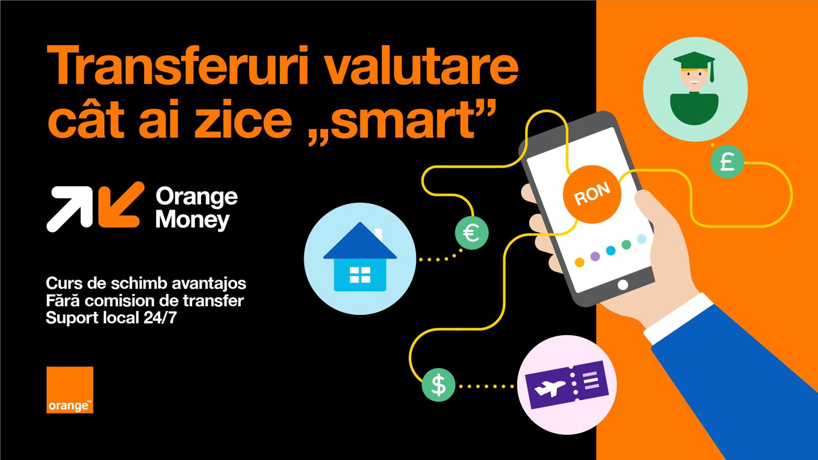 Transferuri valutare avantajoase cu aplicația mobilă Orange Money