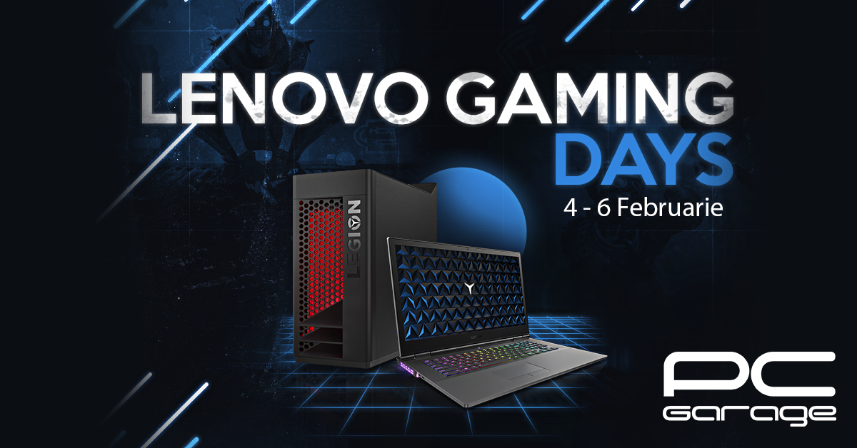 PC Garage & Lenovo Gaming Days: 3 zile cu extra reduceri!