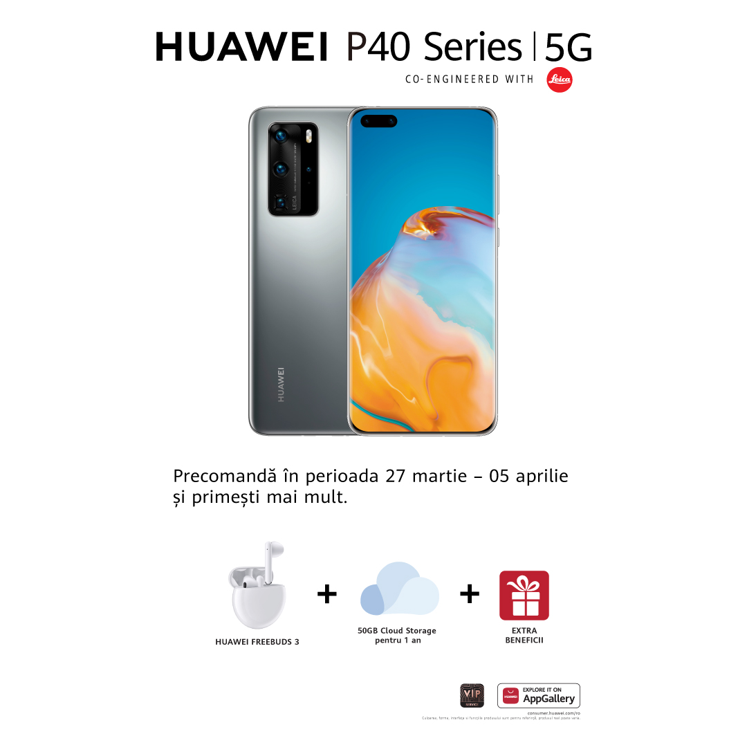 HUAWEI P40 Series, HUAWEI WATCH GT2e, HUAWEI Sound X și S/S ’20 HUAWEI X GENTLE MONSTER se alătură portofoliului HUAWEI