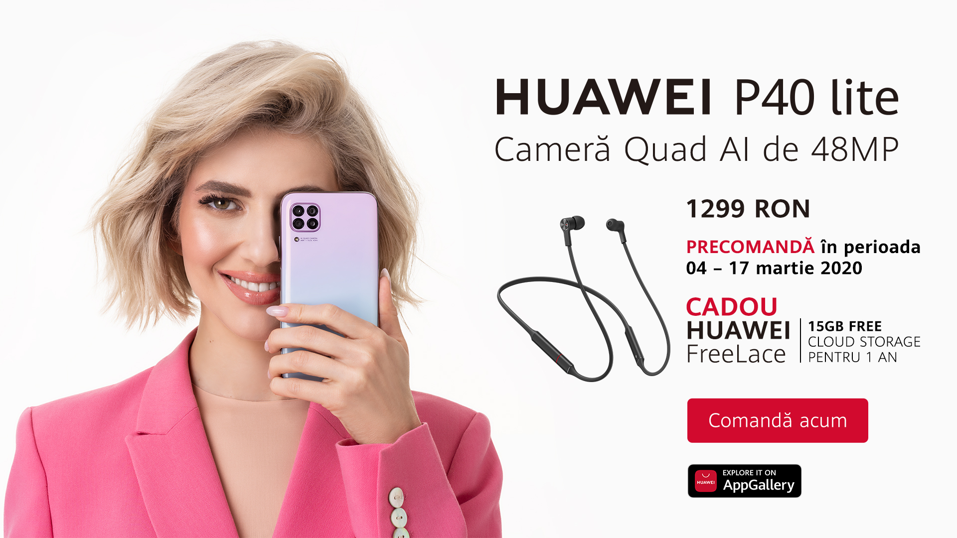 P40 lite: noul smartphone performant de la HUAWEI, la un preț accesibil
