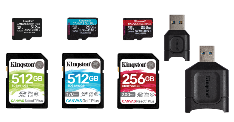 Kingston Digital lansează cardurile de memorie Select Plus, Go! Plus și React Plus
