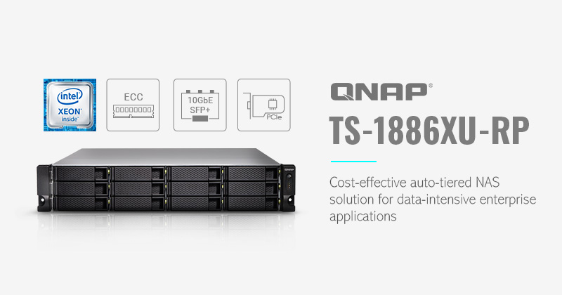 QNAP a lansat soluția NAS TS-1886XU-RP pentru aplicații enterprise