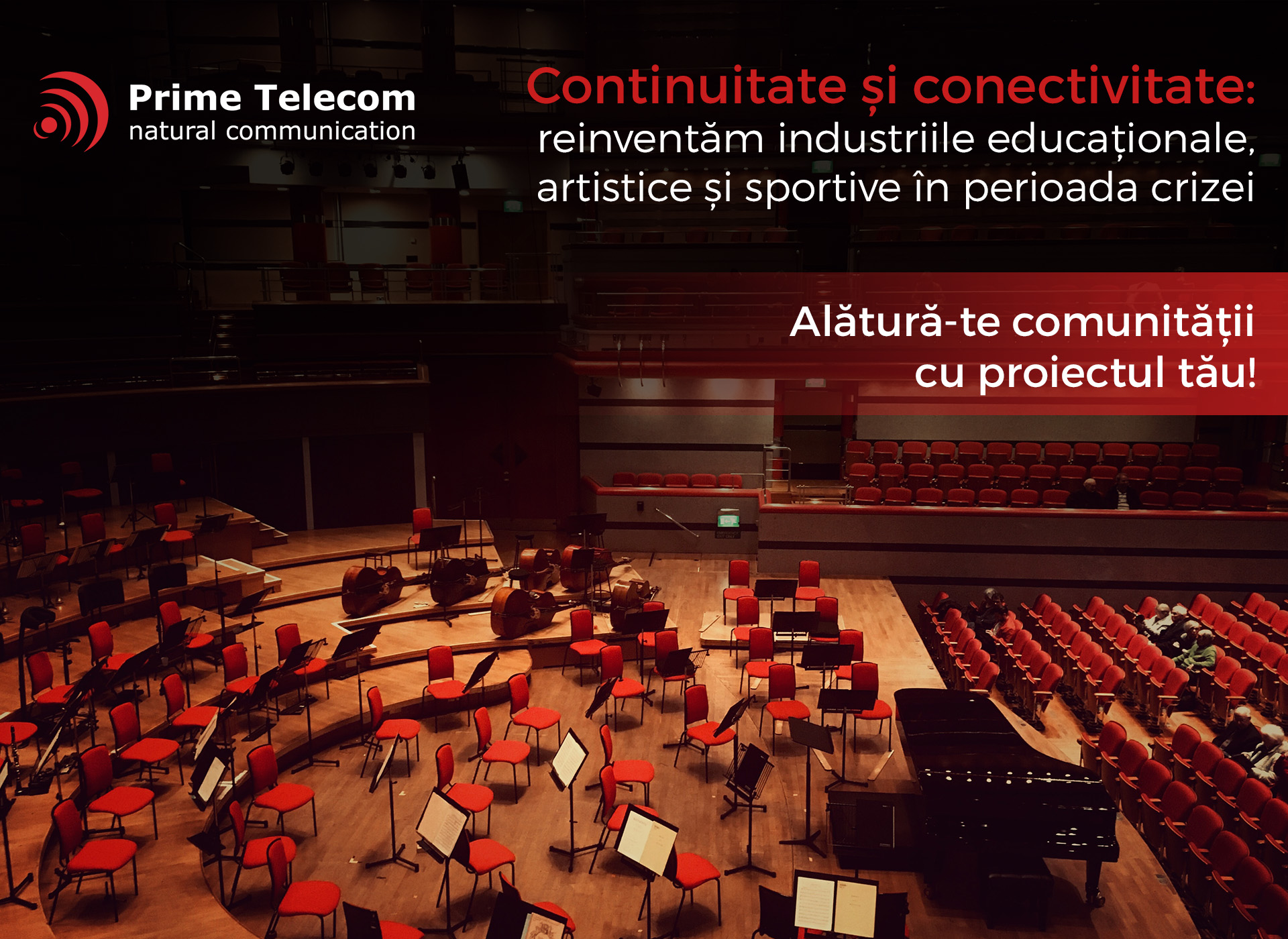 Prime Telecom sprijină companiile din industriile educaționale, artistice și sportive cu resurse gratuite de cloud