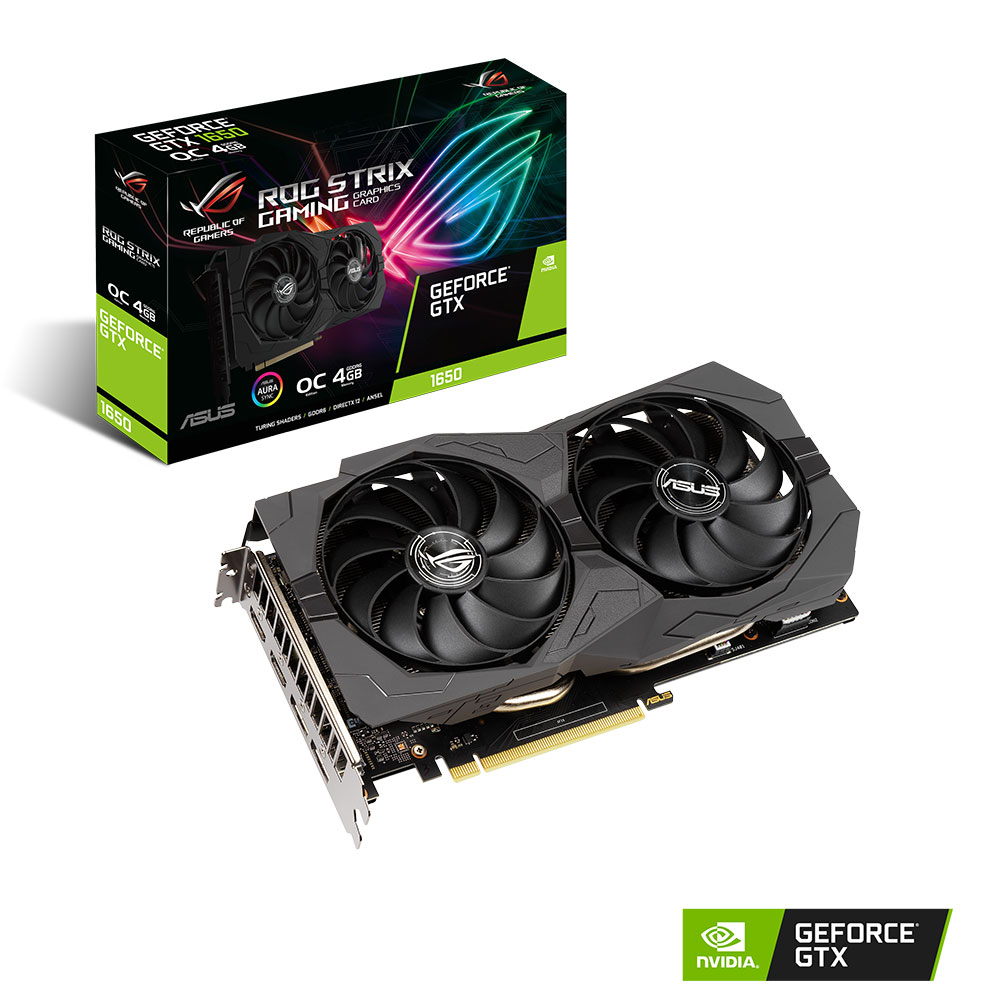 Plăcile video ASUS ROG Strix, TUF Gaming și Phoenix GeForce GTX 1650 cu memorie GDDR6