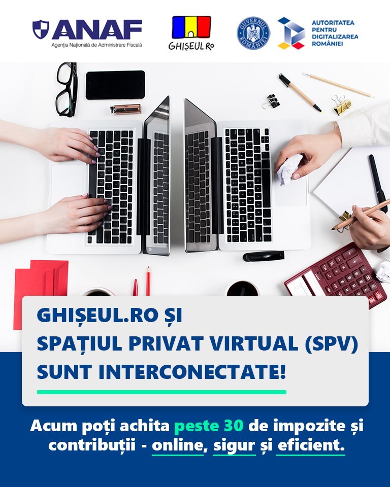 Ghișeul.ro și Spațiul Privat Virtual (SPV) sunt interconectate