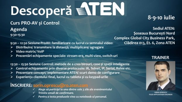 ATEN: Cursuri PRO-AV și Control la sediu