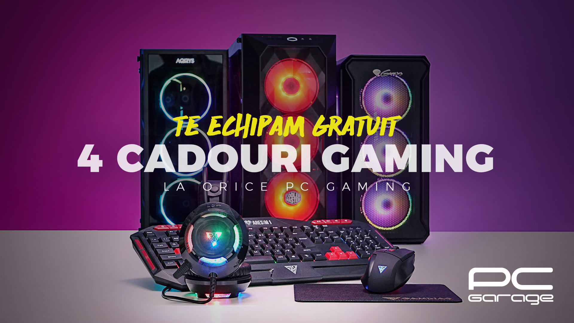 PC Garage oferă cadou 4 periferice de gaming