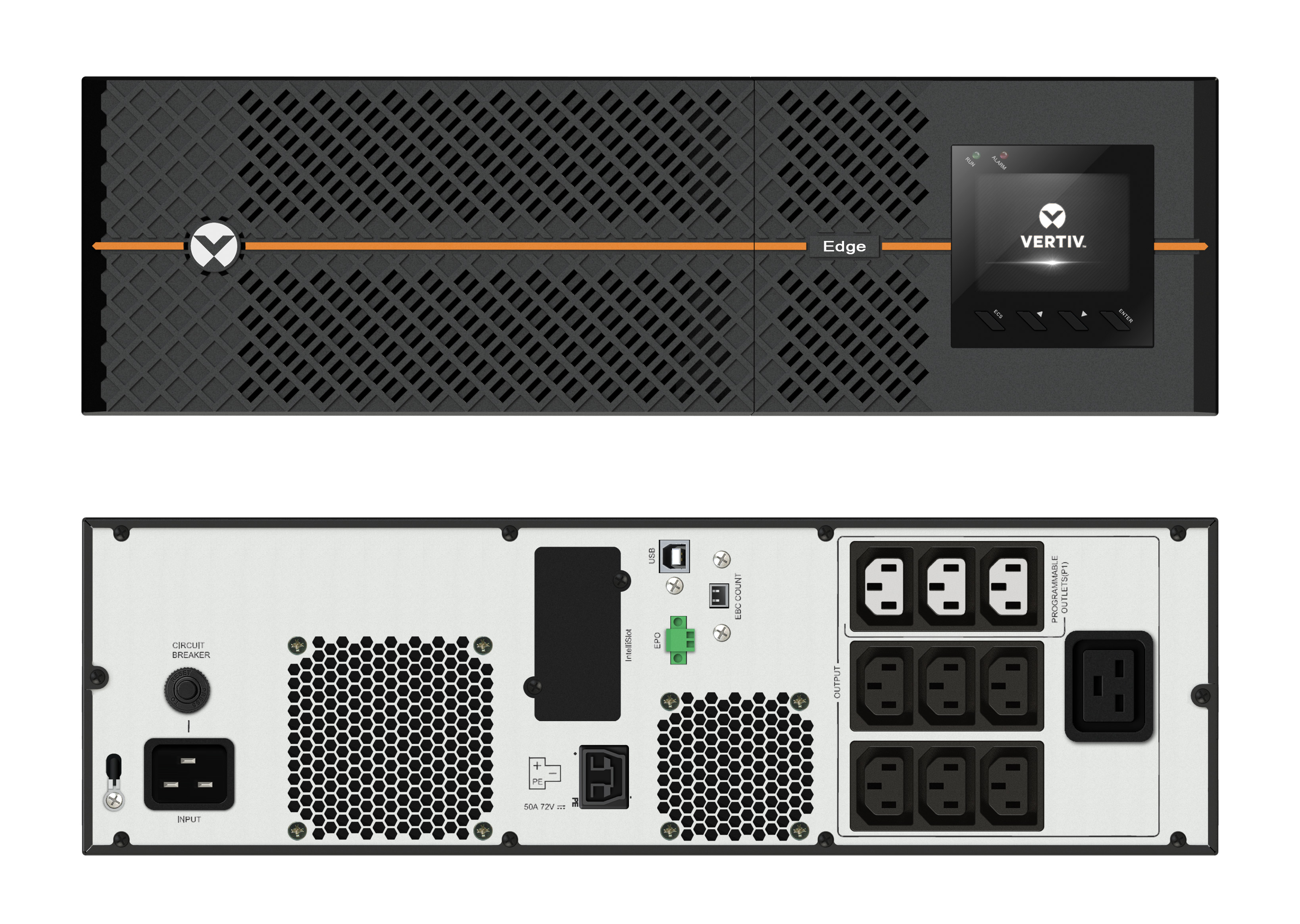 Vertiv-Edge-UPS_3U_front-and-rear-view_rack-mount-orientation